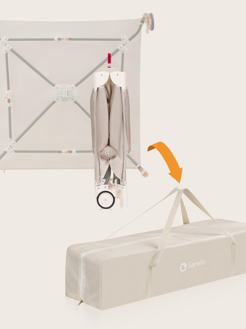 Box per bambini LIONELO Bonnie - 100x96 cm - Materasso confortevole - Ruote - Borsa per il trasporto - Kiabi Box per bambini LIONELO Bonnie - 100x96 cm - Materasso confortevole - Ruote - Borsa per il trasporto - Kiabi