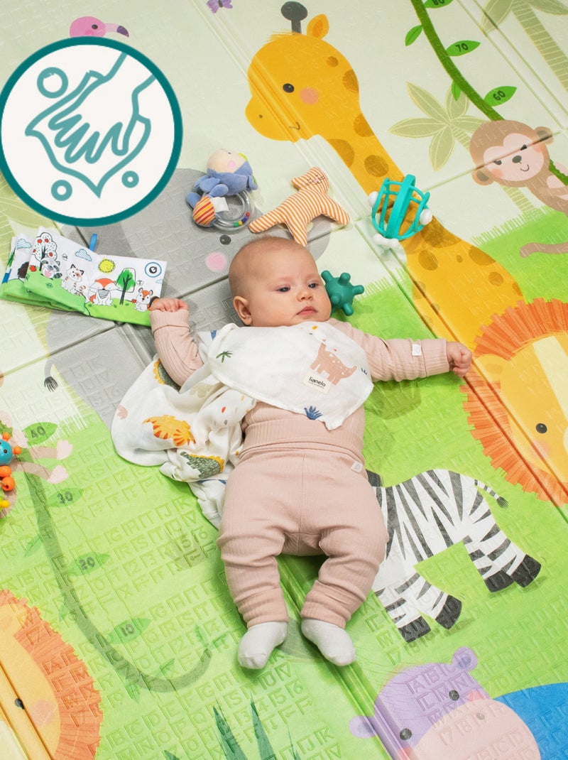 Box per bambini LIONELO Willow con materassino - 187 x 207 cm - Buon isolamento del pavimento - Mate Beige - Kiabi