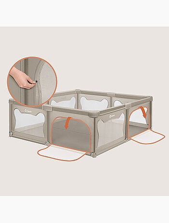 Box per bambini LIONELO Willow con materassino - 187 x 207 cm - Buon isolamento del pavimento - Mate