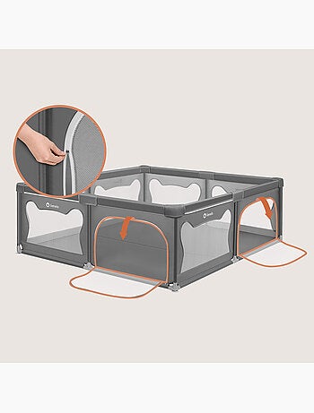 Box per bambini LIONELO Willow con materassino - 187 x 207 cm - Buon isolamento del pavimento - Mate