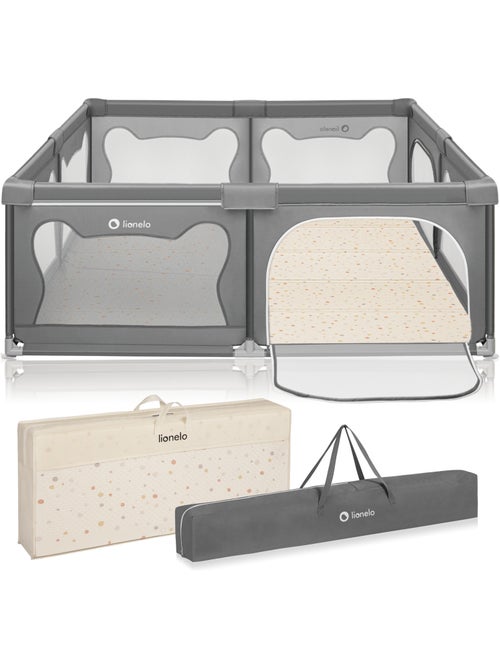 Box per bambini LIONELO Willow con materassino - 187 x 207 cm - Buon isolamento del pavimento - Mate - Kiabi