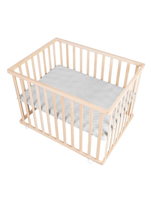 Box per bambini mobile in faggio massello bio con tappeto impermeabile – "Roba Style" - Kiabi