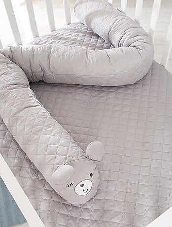 Box per bambini mobile in legno con tappeto impermeabile e cuscino paracolpi "Roba Style