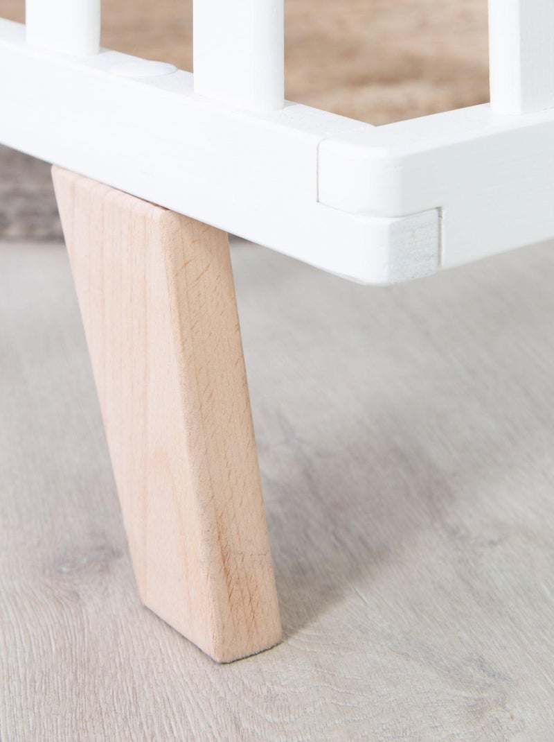 Box per bambini mobile in legno con tappeto in cotone bio "Roba Lil Planet" Bianco Verde chiaro - Kiabi
