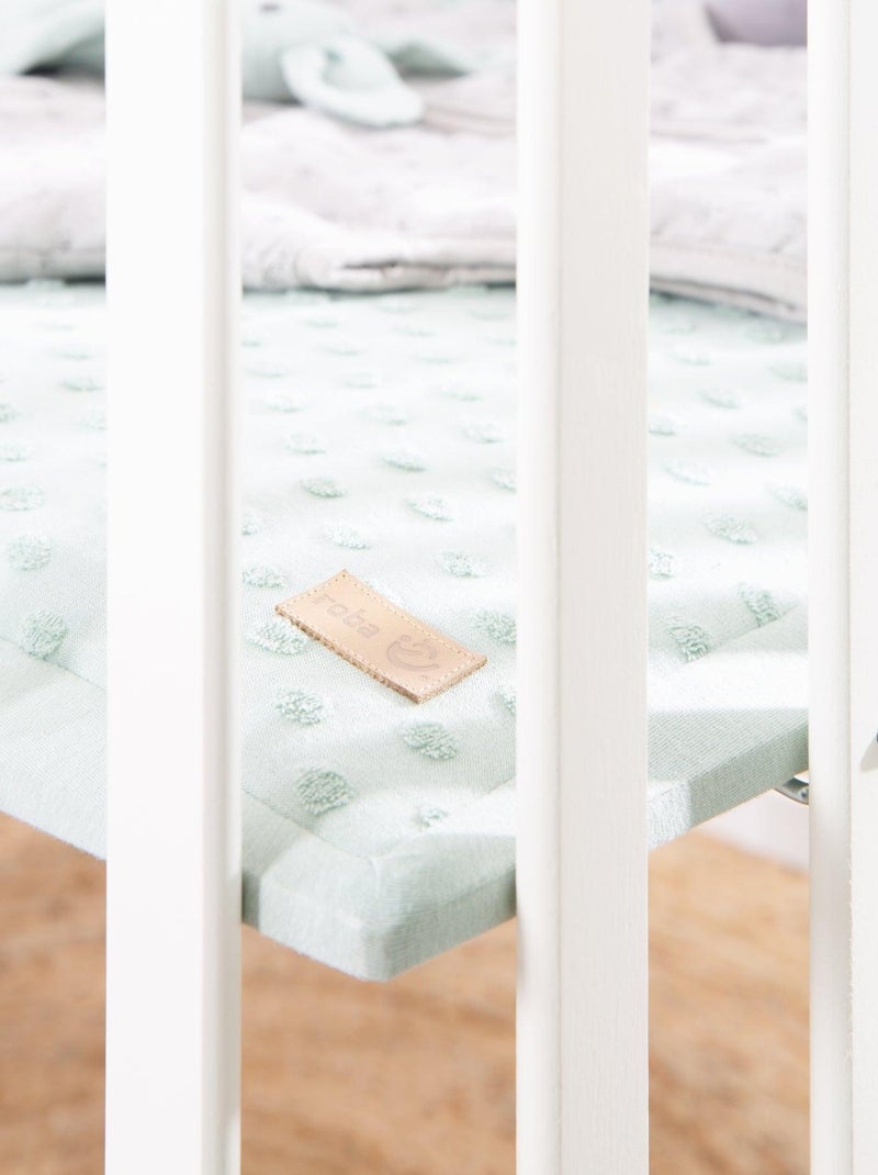 Box per bambini mobile in legno con tappeto in cotone bio "Roba Lil Planet" Bianco Verde chiaro - Kiabi