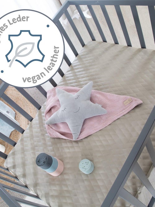 Box per bambini mobile in legno con tappeto trapuntato in pelle vegana – ROBA "Luxe" - Kiabi