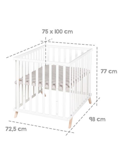 Box per bambini rettangolare con tappeto in cotone bio "Roba Lil Planet" - Kiabi