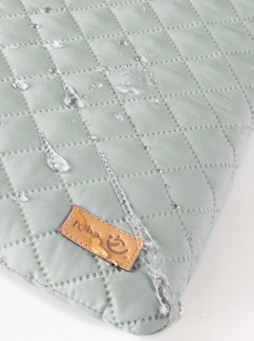Box per bambini rettangolare in faggio massello bio + tappeto impermeabile + ruote – "Roba Style" - Kiabi