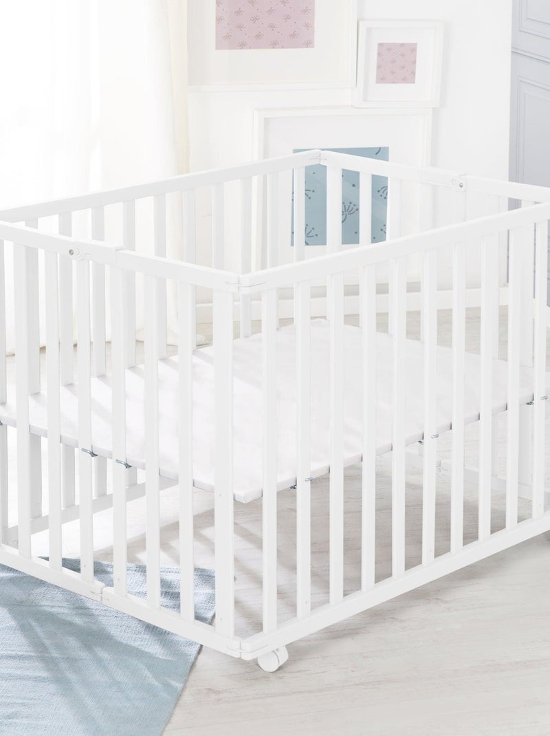 Box pieghevole rettangolare con ruote frenanti – ROBA Bianco - Kiabi