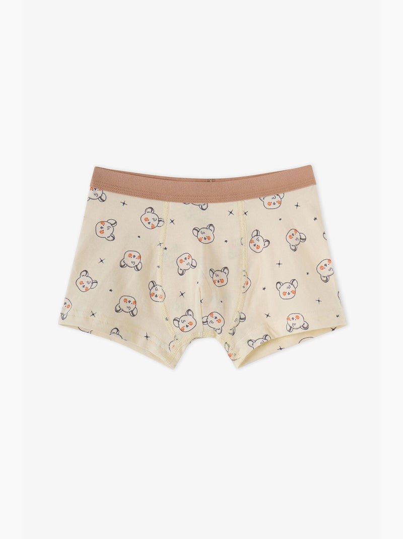 Boxer bambino cute animals in cotone penti Blu cielo - Kiabi