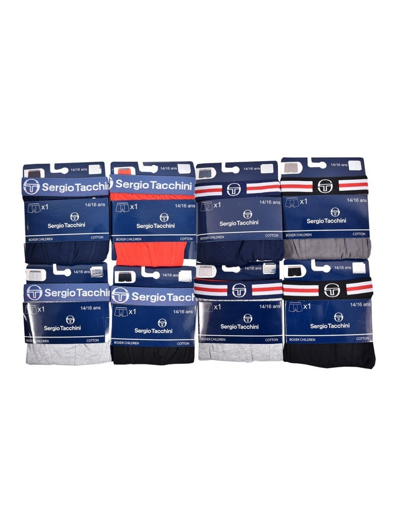 Boxer Bambino SERGIO TACCHINI - Confezione da 8 Multicolore - Kiabi
