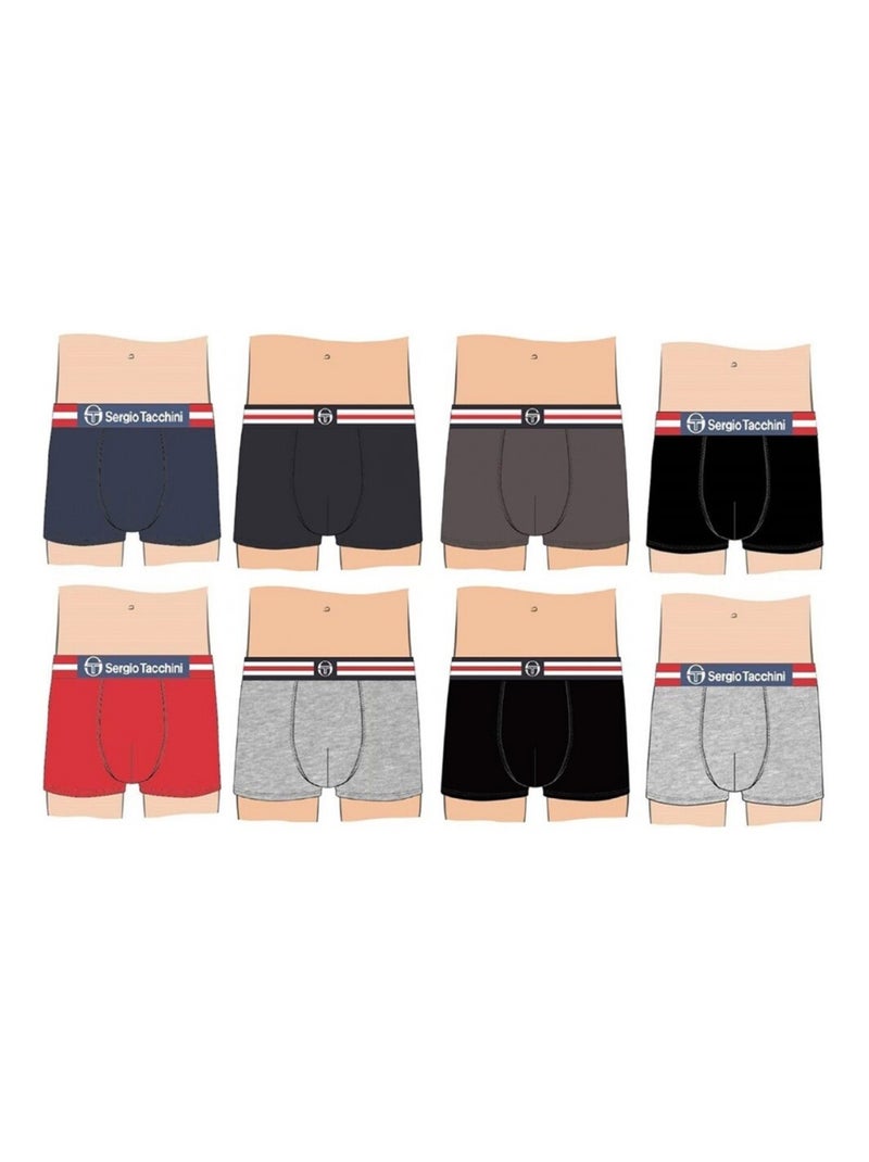Boxer Bambino SERGIO TACCHINI - Confezione da 8 Multicolore - Kiabi