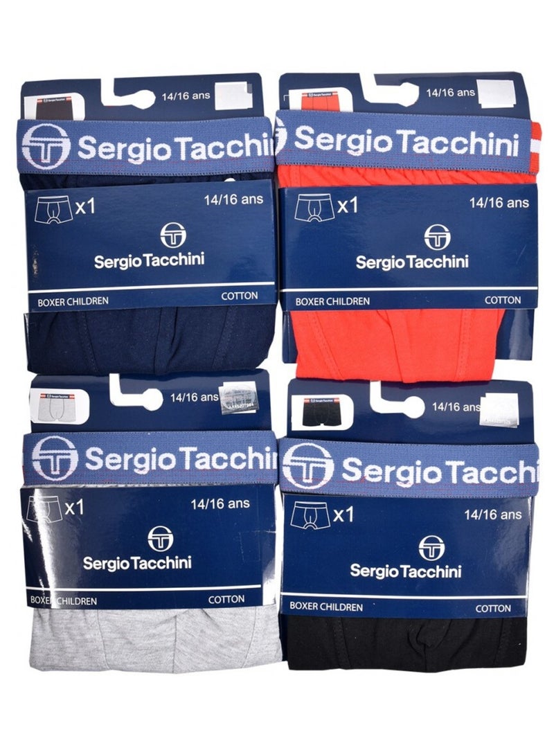 Boxer Bambino SERGIO TACCHINI Confezione da 4 Multicolore - Kiabi