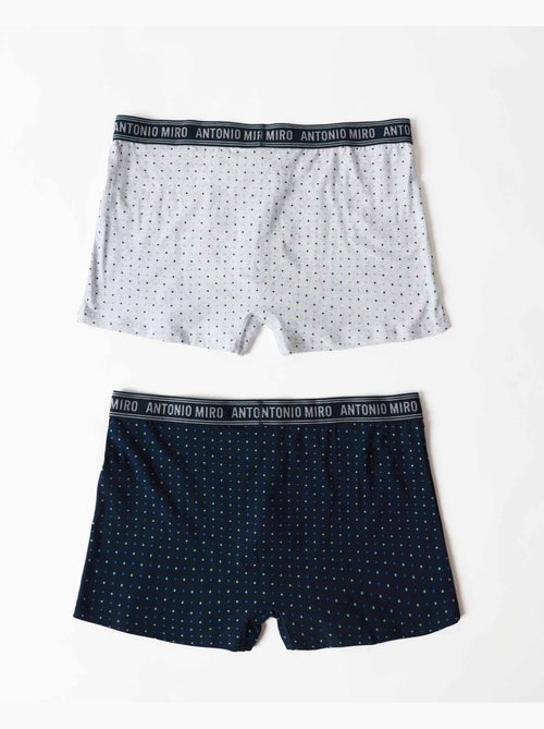 Boxer Briefs da uomo ANTONIO MIRO Dots (scatola da 2 unità) - Kiabi Boxer Briefs da uomo ANTONIO MIRO Dots (scatola da 2 unità) - Kiabi