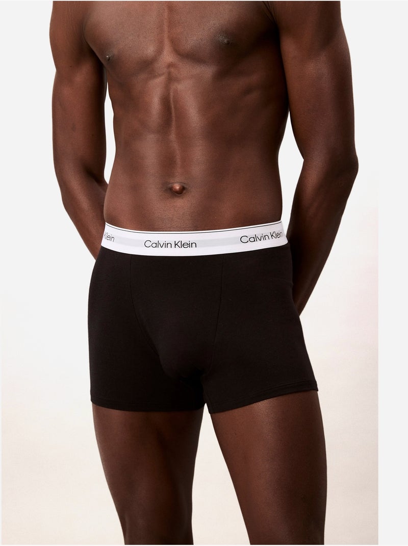 Boxer con elastico in vita - Calvin Klein Bianco Nero - Kiabi