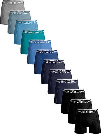 Boxer confezione da 12 in cotone premium Muchachomalo comfort traspirante e vestibilità perfetta