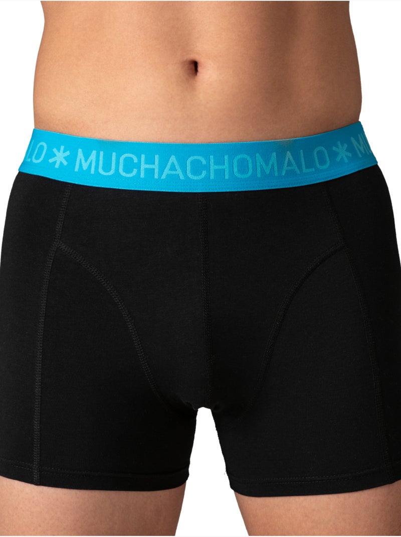 Boxer confezione da 12 in cotone premium Muchachomalo comfort traspirante e vestibilità perfetta Blu Nero - Kiabi