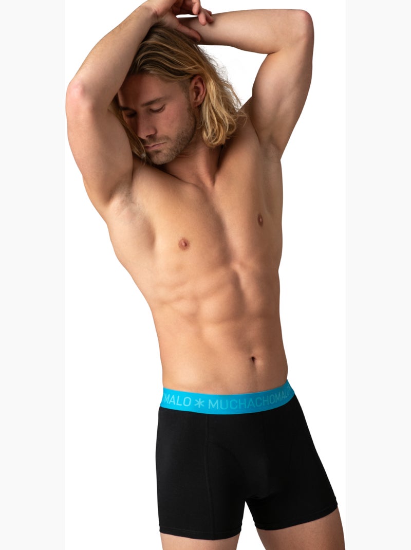 Boxer confezione da 12 in cotone premium Muchachomalo comfort traspirante e vestibilità perfetta Blu Nero - Kiabi
