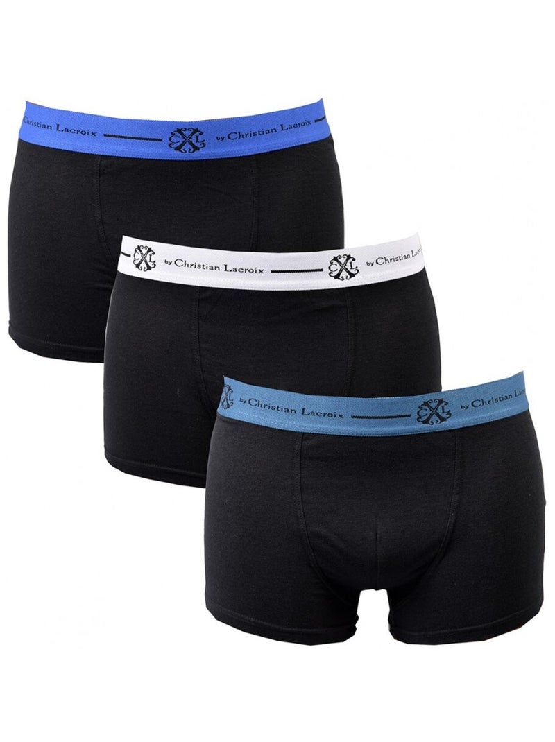 Boxer CXL BY LACROIX - Confezione da 3 Nero Multicolore - Kiabi