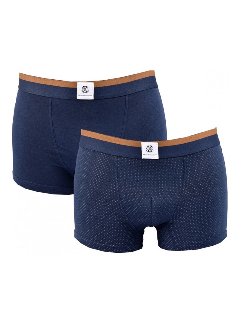 Boxer CXL BY LACROIX X2 - Confezione da 2 Blu marino - Kiabi