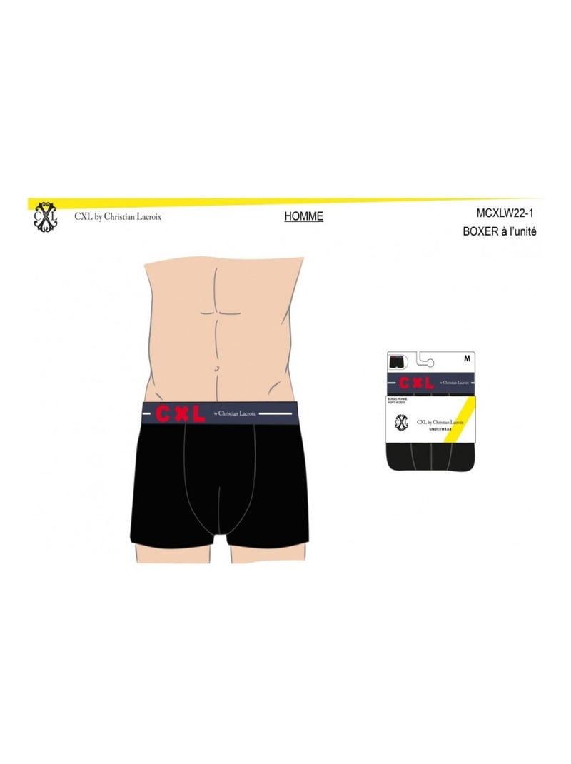 Boxer CXL BY LACROIX X3 - Confezione da 3 Nero Rosso Blu - Kiabi