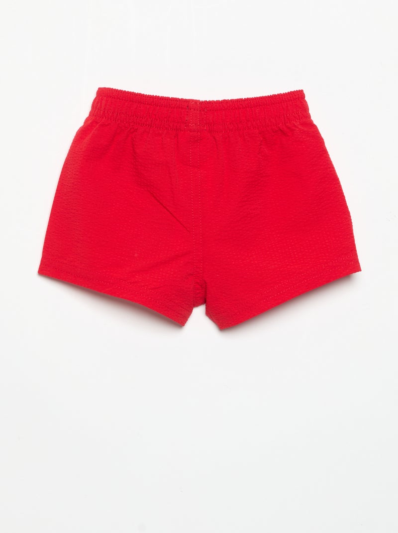 Boxer da bagno unito Rosso - Kiabi