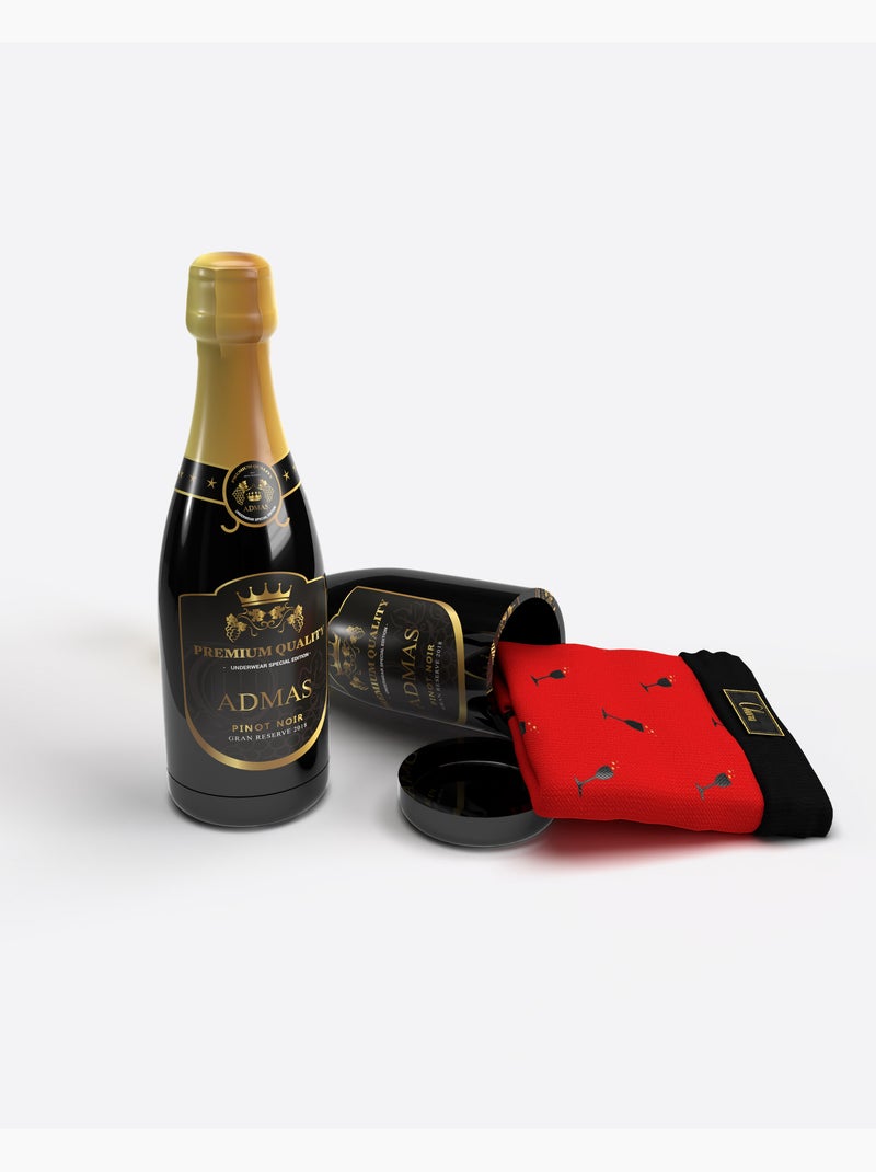 Boxer da uomo ADMAS Cheers Bottle Rosso - Kiabi