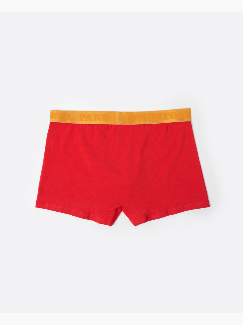 Boxer da uomo ADMAS Panettone Rosso - Kiabi