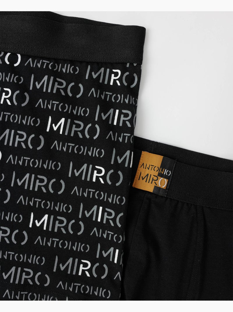 Boxer da uomo ANTONIO MIRO Letters (scatola da 2 unità) Multicolore - Kiabi