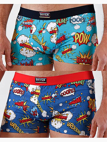 Boxer da uomo DIVER Comic (scatola da 2)