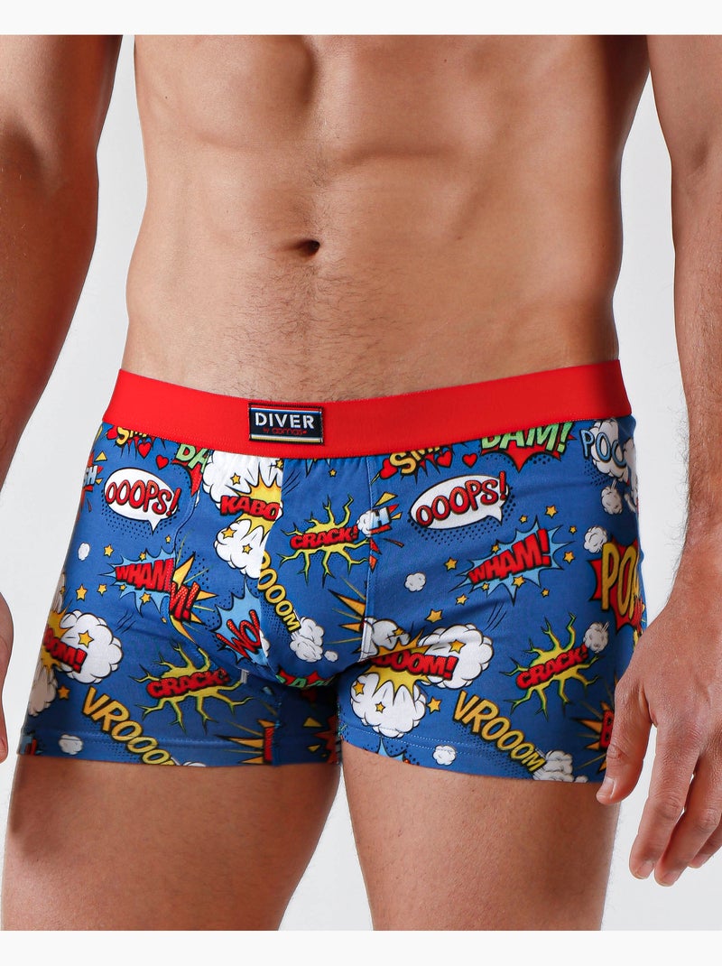 Boxer da uomo DIVER Comic (scatola da 2) Multicolore - Kiabi