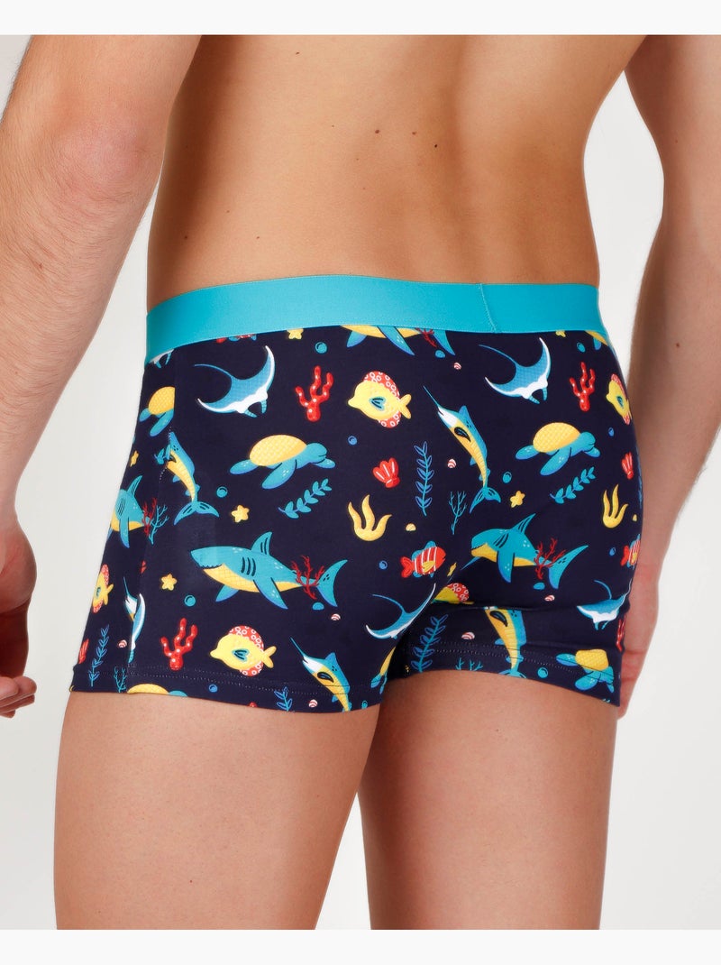 Boxer da uomo DIVER Marine (scatola da 2) Multicolore - Kiabi