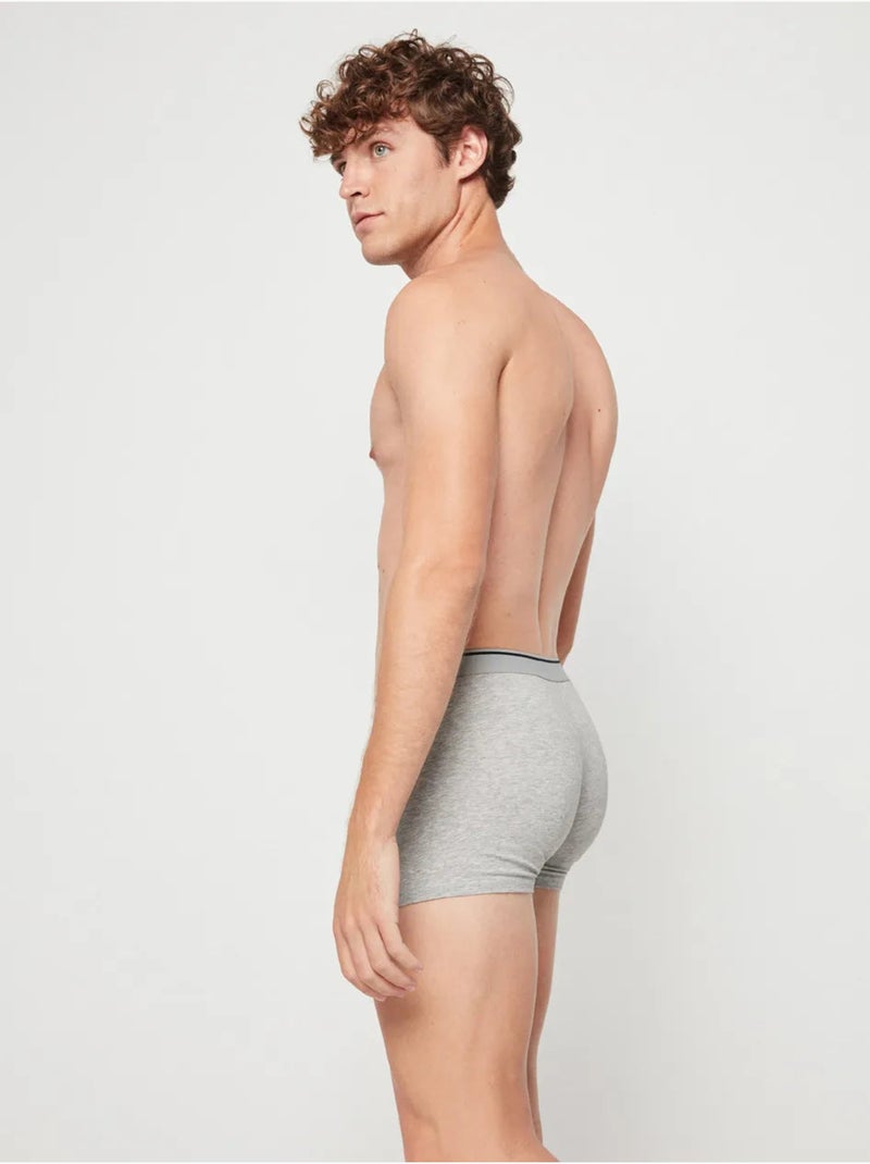 Boxer da uomo ipoallergenico Grigio melangiato - Kiabi