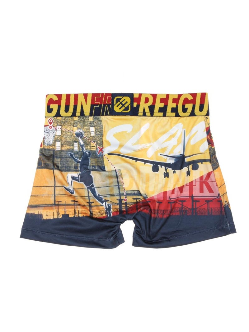 Boxer Freegun per Ragazzo con Stampe Rosso - Kiabi