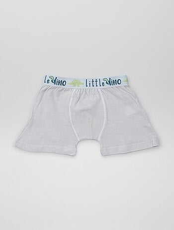 Boxer in cotone tinta unita - set di 3