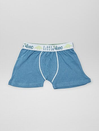Boxer in cotone tinta unita - set di 3