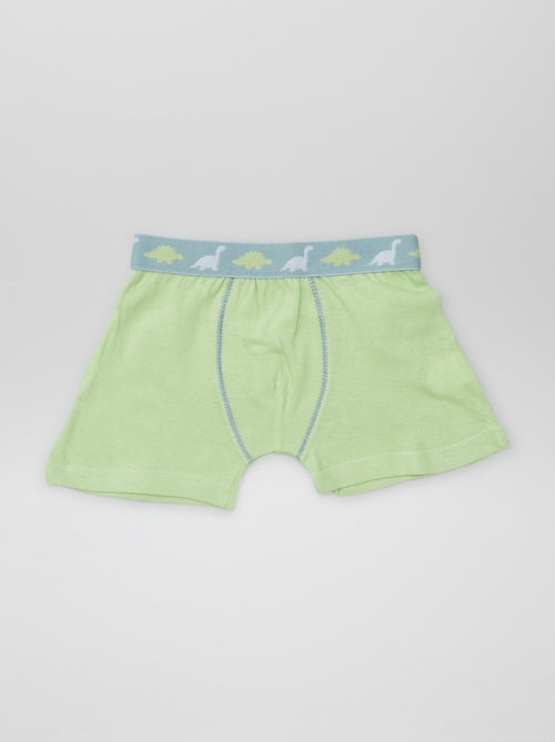 Boxer in cotone tinta unita - set di 3 - Kiabi