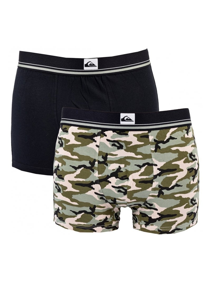 Boxer Junior QUIKSILVER - Confezione da 2 Nero Cachi - Kiabi