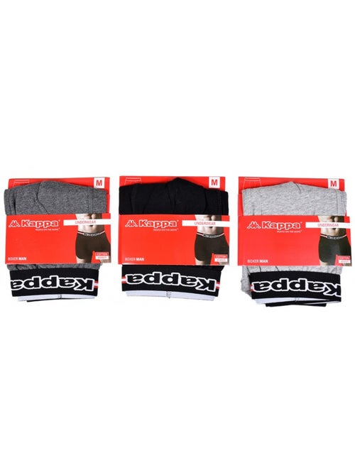 Boxer KAPPA per Uomo Qualità e Comfort - Assortimento modelli foto secondo arrivi - Confezione da 3 - Kiabi