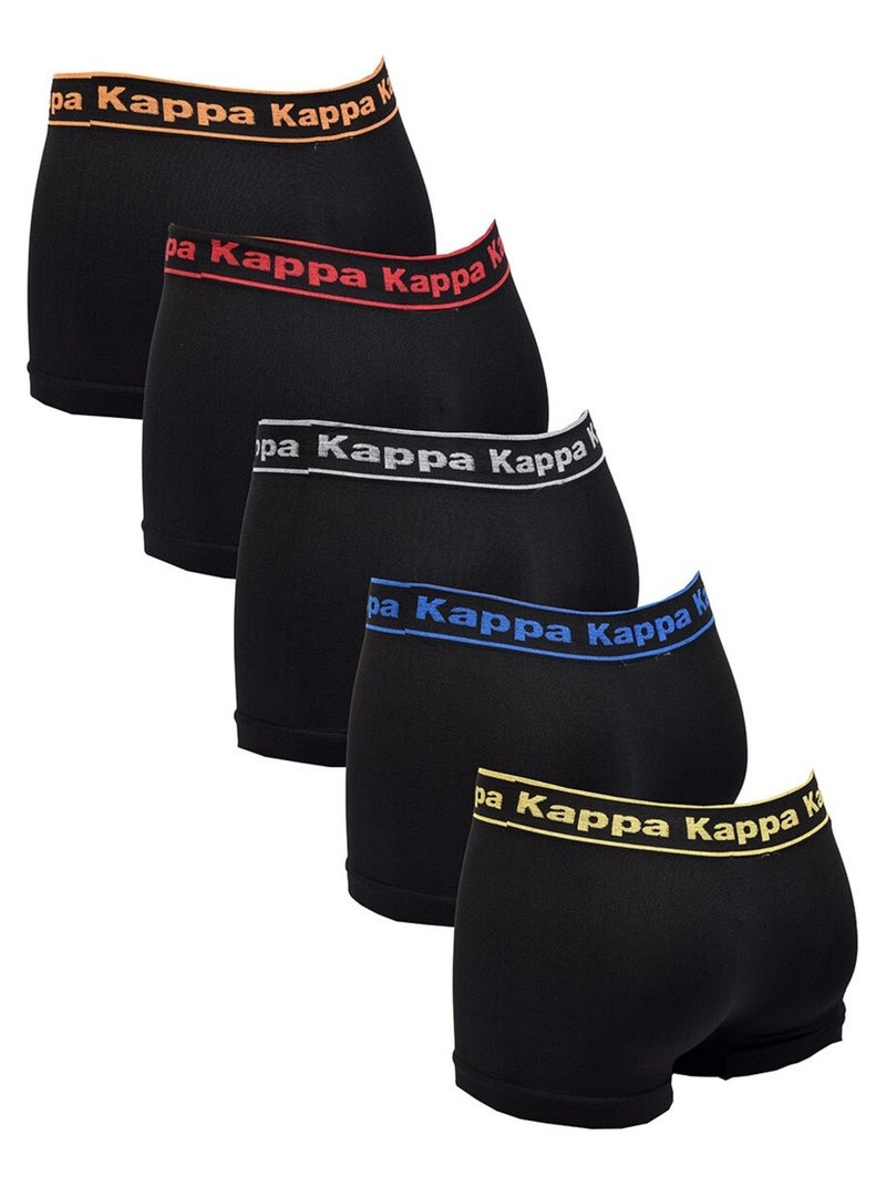 Boxer KAPPA senza Cuciture Confezione da 5 SEAMLESS0408 Nero Multicolore - Kiabi