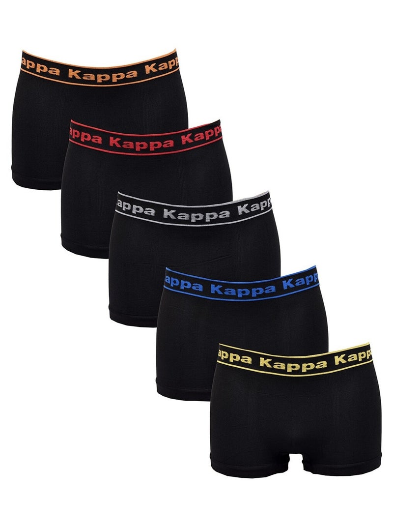 Boxer KAPPA senza Cuciture Confezione da 5 SEAMLESS0408 Nero Multicolore - Kiabi