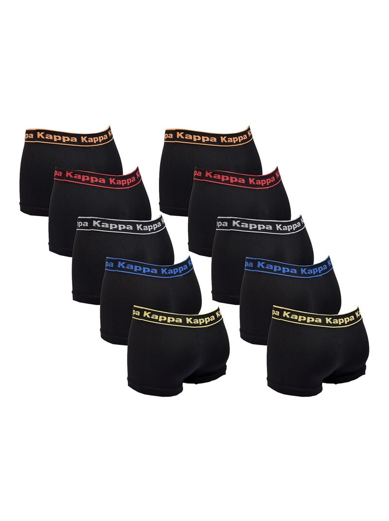 Boxer KAPPA senza Cuciture Pack di 10 SEAMLESS0408 Nero Multicolore - Kiabi