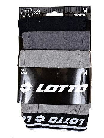 Boxer LOTTO per Uomo 100% COTONE - Confezione da 3