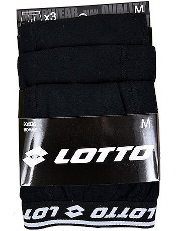 Boxer LOTTO per Uomo 100% COTONE - Confezione da 3
