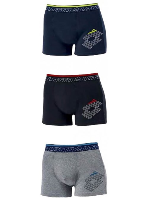 Boxer LOTTO per Uomo Qualità e Comfort - Assortimento modelli secondo arrivi - Confezione da 3 - Kiabi