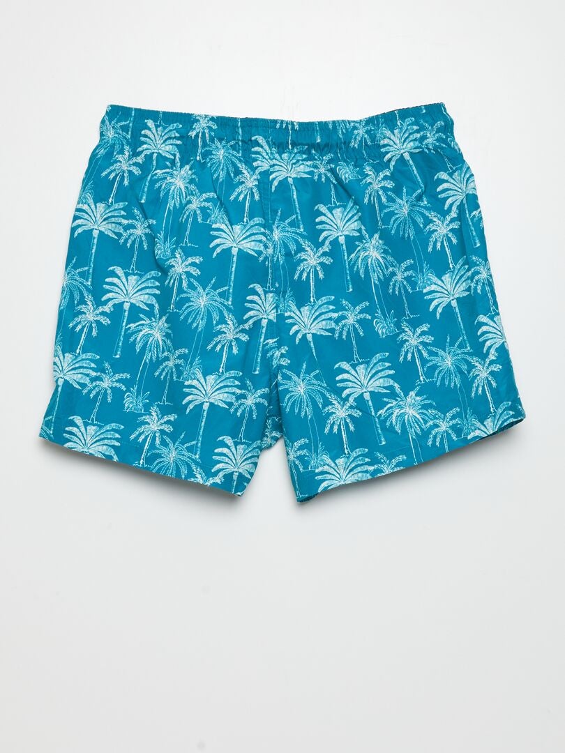 Boxer da mare blu con stampa Super Mario da Uomo