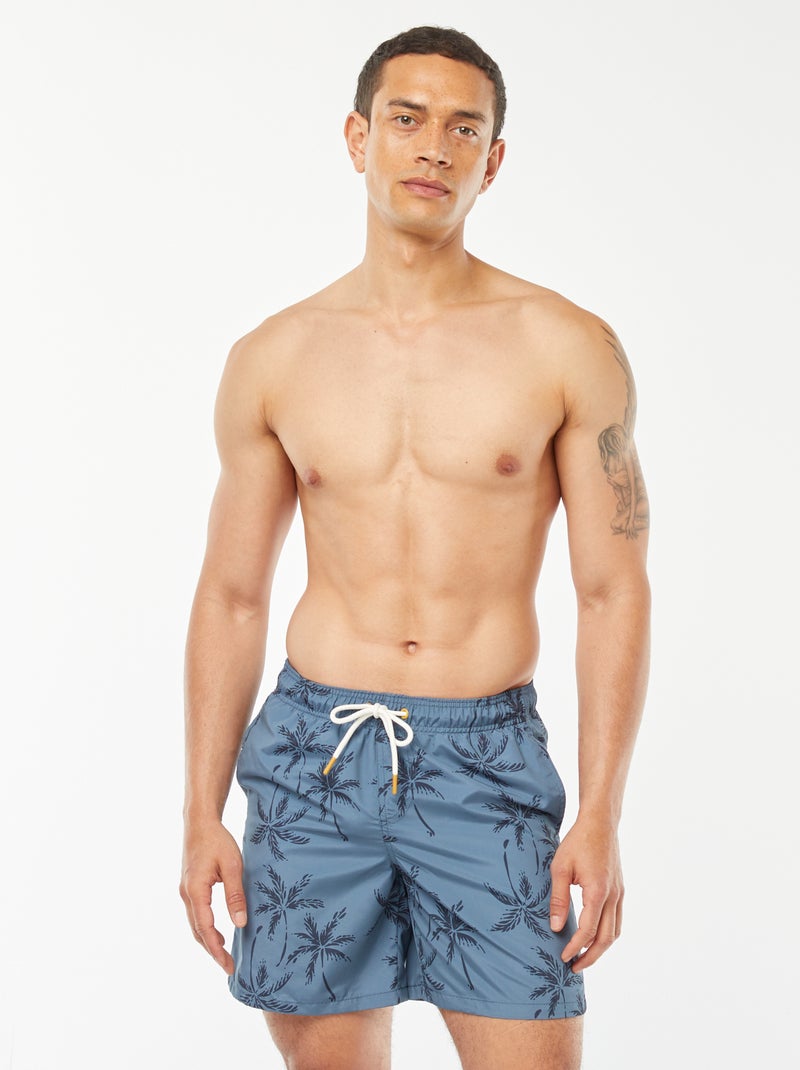 Boxer mare con motivi palme BLU - Kiabi