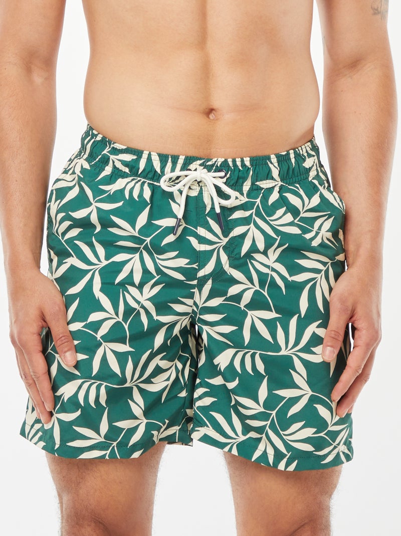 Boxer mare con motivi palme VERDE - Kiabi