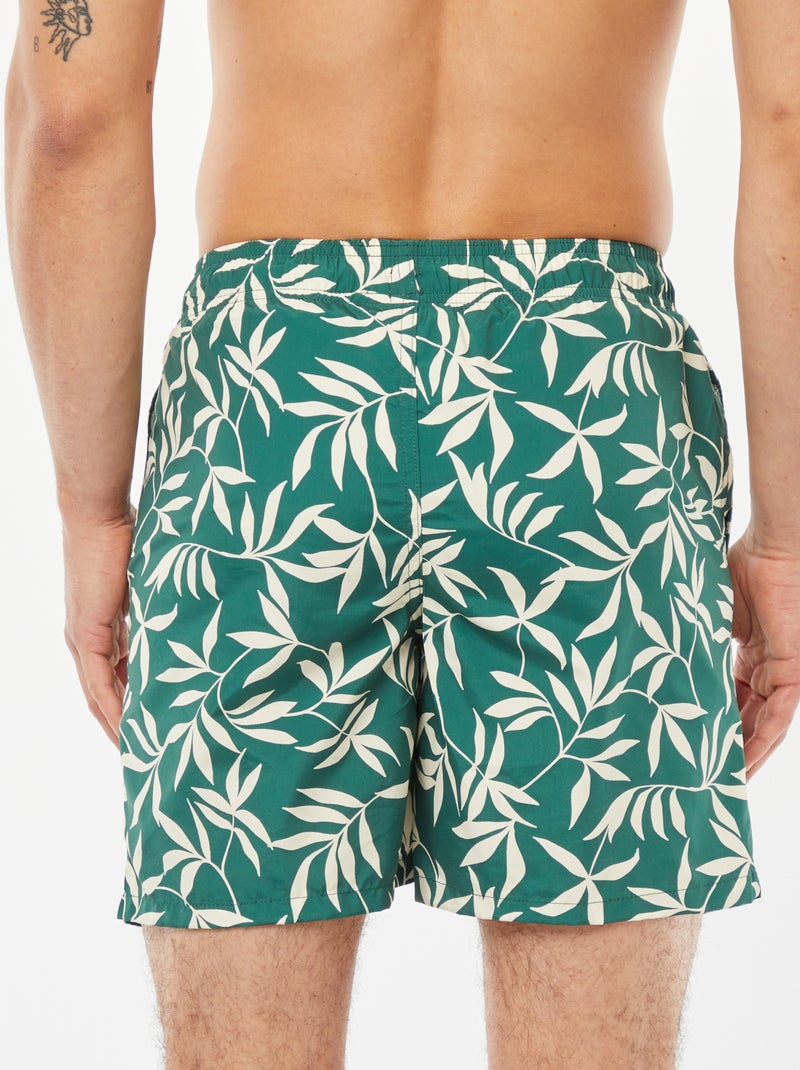 Boxer mare con motivi palme VERDE - Kiabi
