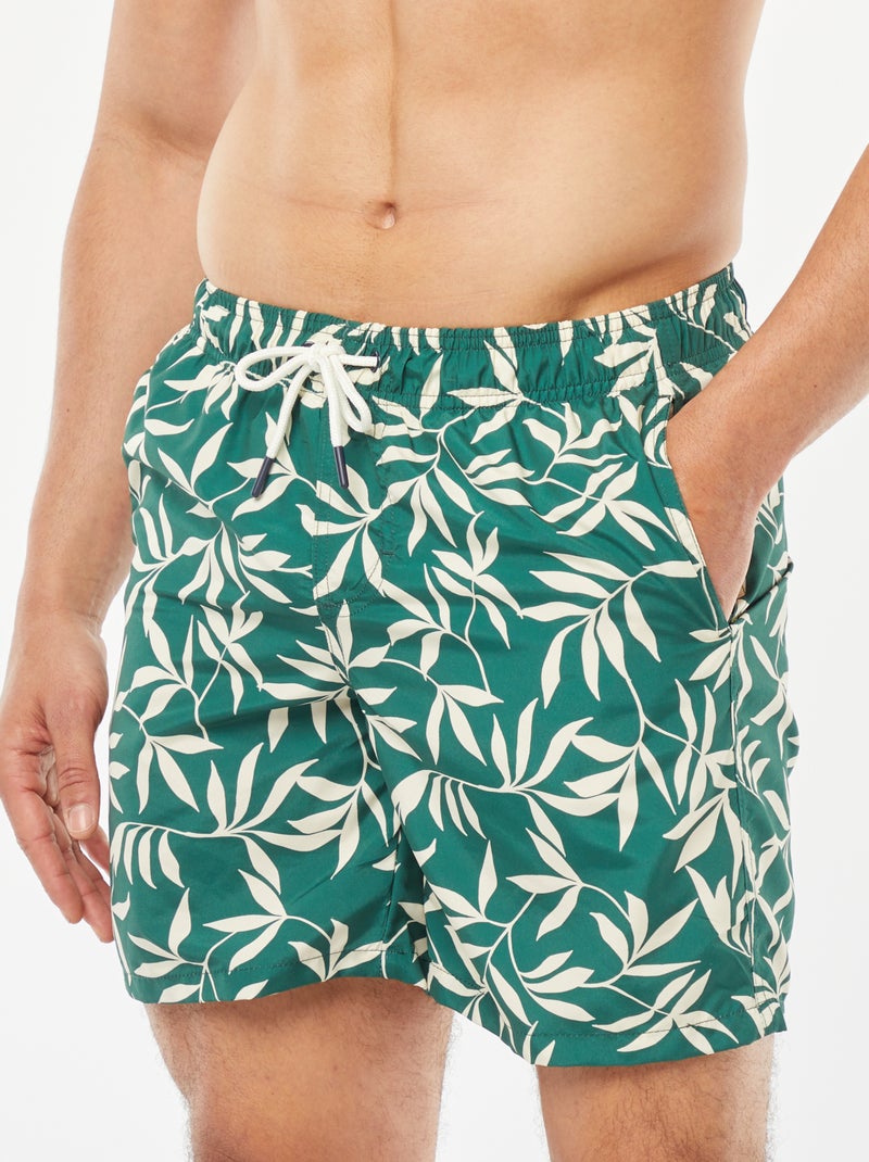 Boxer mare con motivi palme VERDE - Kiabi